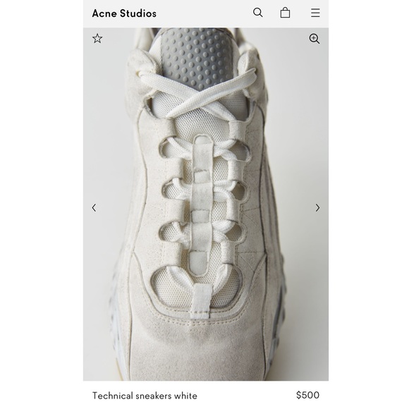 Acne Studios Manhattan in Tumbled White - Picture 7 of 8